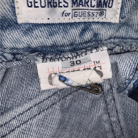 Georges Marciano for Guess Vintage Blue Jeans High Waist Skirt Women’s Size 30 - Picture 4 of 4